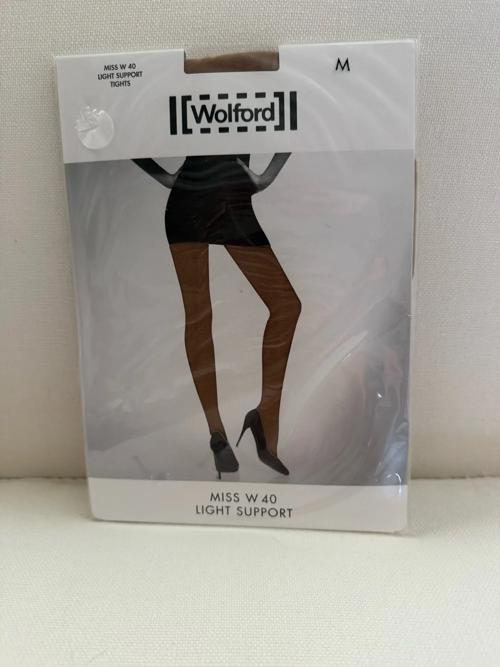 New! WOLFORD Terre MISS W 40 LIGHT SUPPORT TIGHTS Size MEDIUM